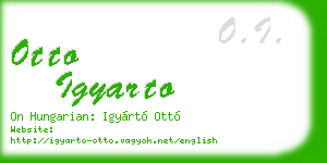 otto igyarto business card