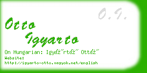 otto igyarto business card